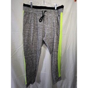 Women's Jogger Pants XL Gray Neon Side Stripe Nicki Minaj Logo